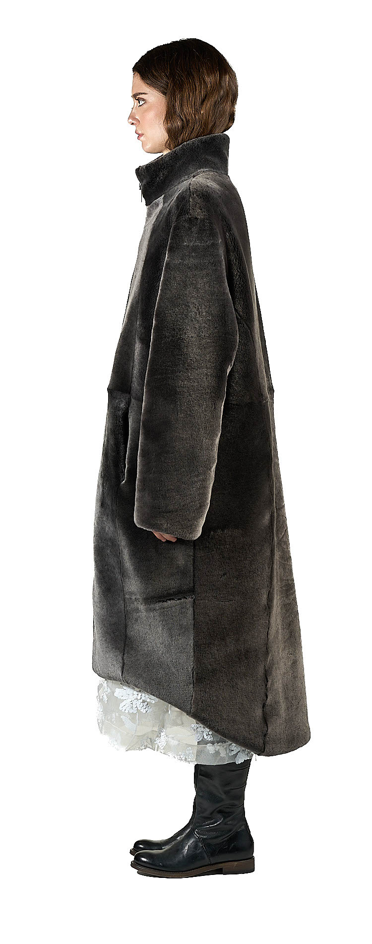 DANIELE BASTA LEATHER AND SILVER JACKET